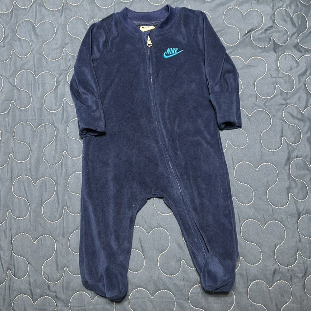 Nike Baby 3 Months Bodysuit with Full-Length Zipper and Covered Feet